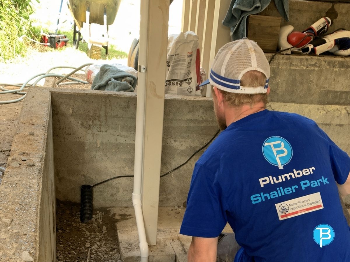 TBP Plumber Shailer Park — licensed plumber on the job